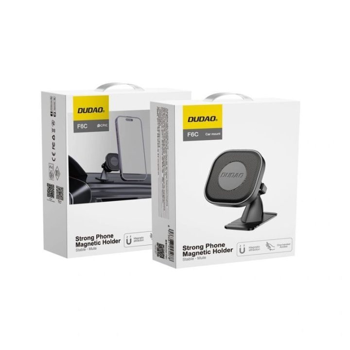 Automobilinis magnetinis telefono laikiklis Dudao F6C, juodas