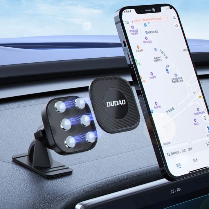 Automobilinis magnetinis telefono laikiklis Dudao F6C, juodas