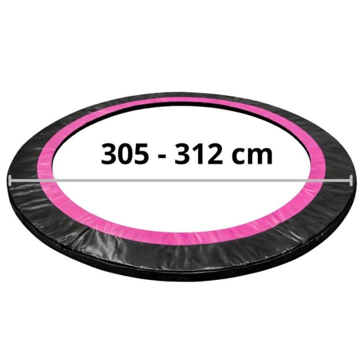 Batuto spyruoklių apsauga Sport Max 10 ft, juoda ir rožinė
