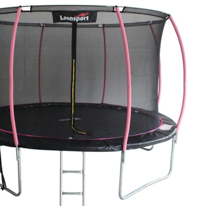 Batuto spyruoklių apsauga Sport Max 10 ft, juoda ir rožinė