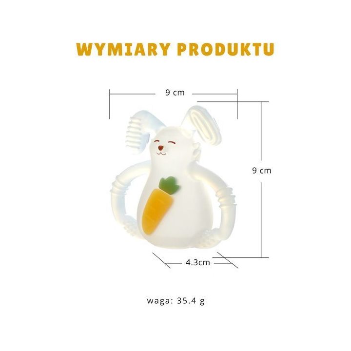 Kūdikių kramtukas, keičiantis spalvą, Smily Mia Sunny Bunny