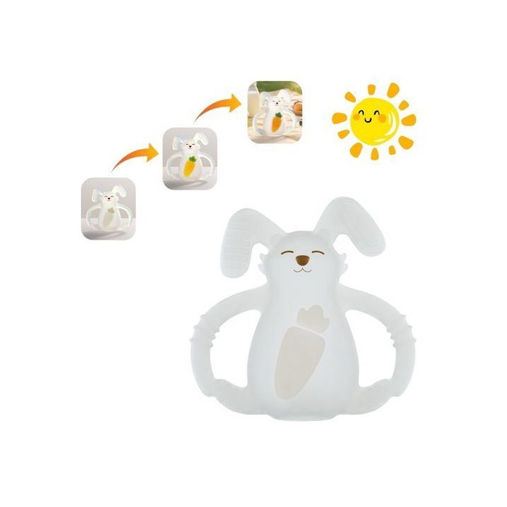 Kūdikių kramtukas, keičiantis spalvą, Smily Mia Sunny Bunny