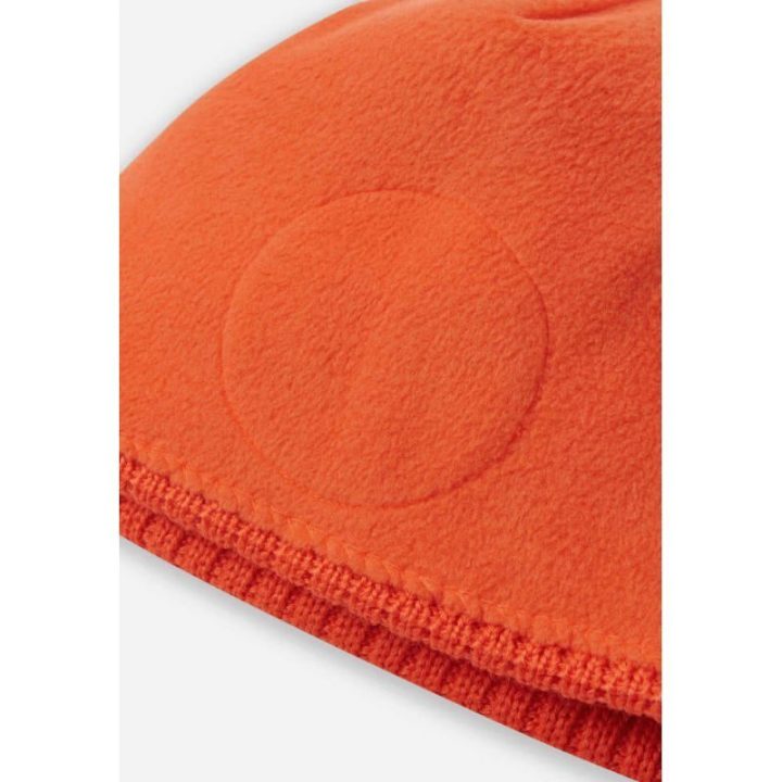 Vaikiška merino vilnos žieminė kepurė Reima, oranžinė