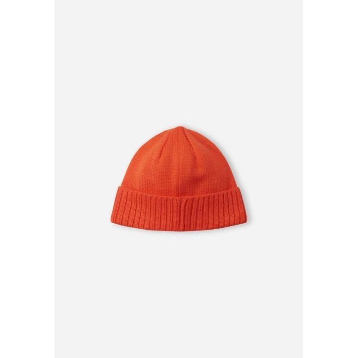 Vaikiška merino vilnos žieminė kepurė Reima, oranžinė