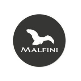 Lipdukas MALFINI, 12 cm skersmens, juodas
