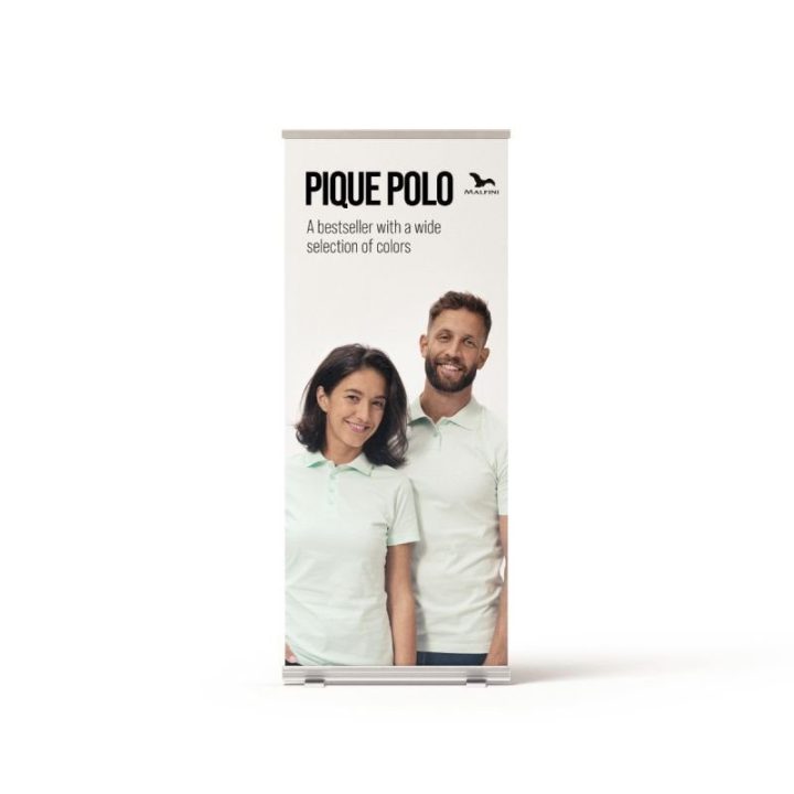 Susukamas reklaminis stendas Malfini, 80 × 200 cm