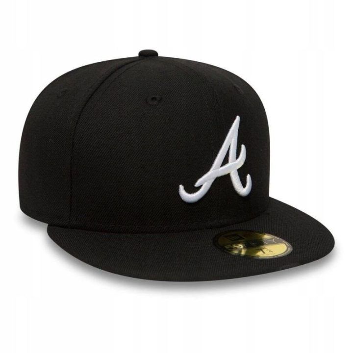 Beisbolo kepurė New Era 59FIFTY su Atlanta Braves logotipu, juoda