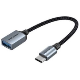 OTG kabelis USB 3.0 USB-C į USB-A Vention, 0,15 m, pilkas