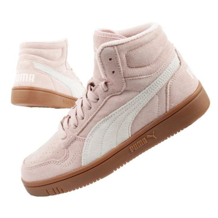 Moteriški žieminiai sportbačiai PUMA Reb-L Mid, pudros rožiniai