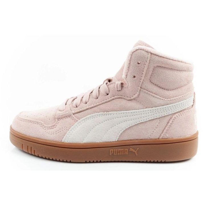 Moteriški žieminiai sportbačiai PUMA Reb-L Mid, pudros rožiniai
