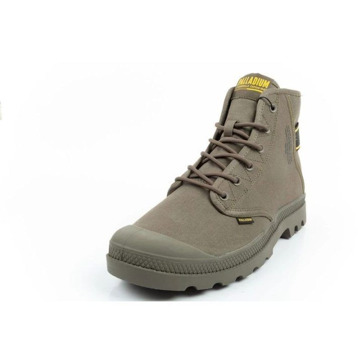 Vyriški kedai aukštu auliuku Palladium Pampa Hi Dare II, alyvuogių
