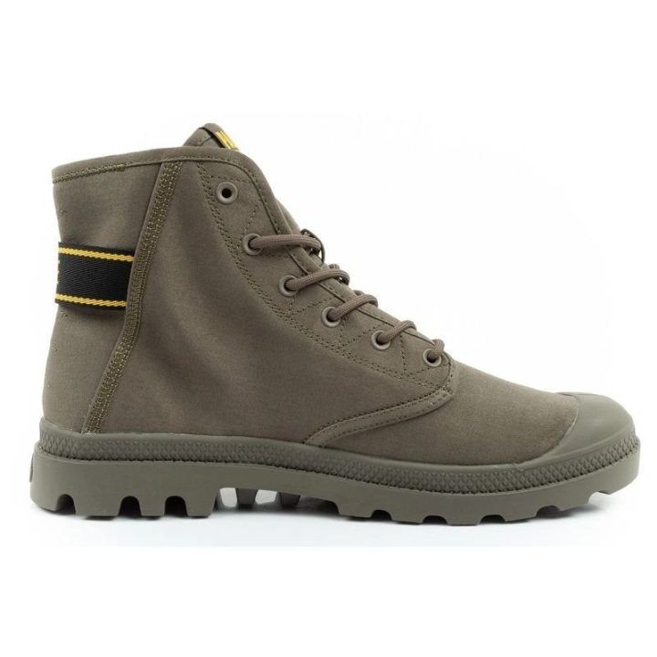 Vyriški kedai aukštu auliuku Palladium Pampa Hi Dare II, alyvuogių