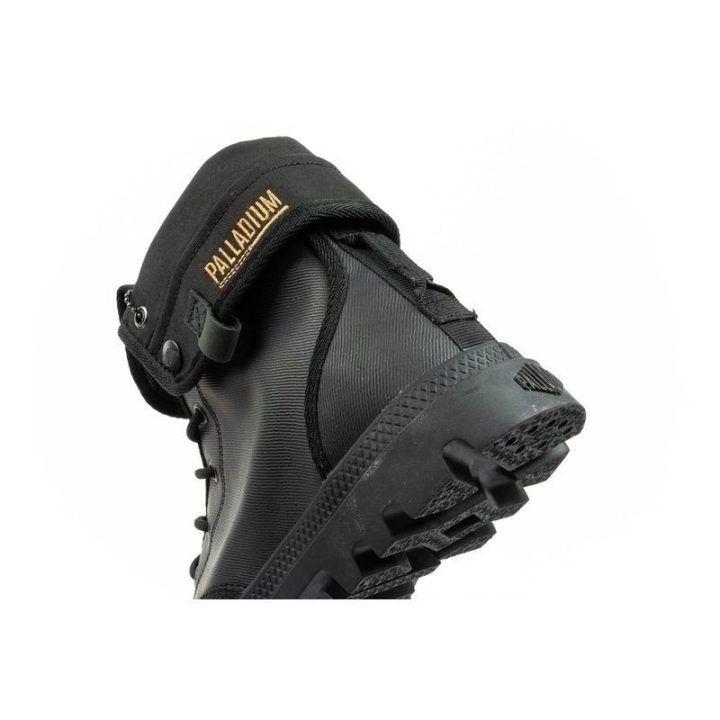 Moteriški sportbačiai aukštu auliuku Palladium Baggy Coated, juodi