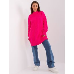 Fluo rožinis megztinis