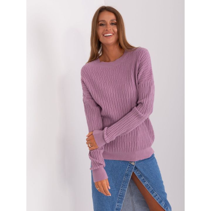 Megztinis šviesiai violetinis