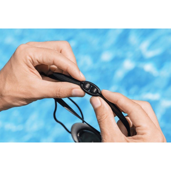 Veidrodiniai plaukimo akiniai Bestway, 21 × 8,5 × 3,5 cm, juodi