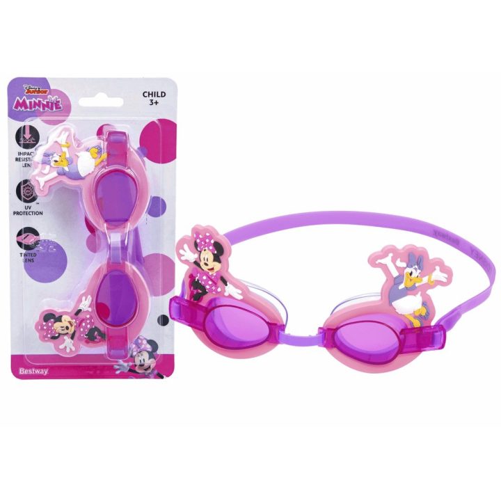 Vaikiški plaukimo akiniai su Minnie Mouse motyvu Bestway, rožiniai
