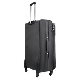 Vidutinis minkštas bagažas M Solier STL1651 dark grey-coffee