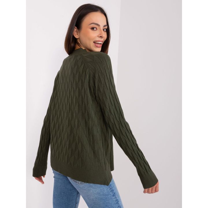 Megztinis khaki spalvos