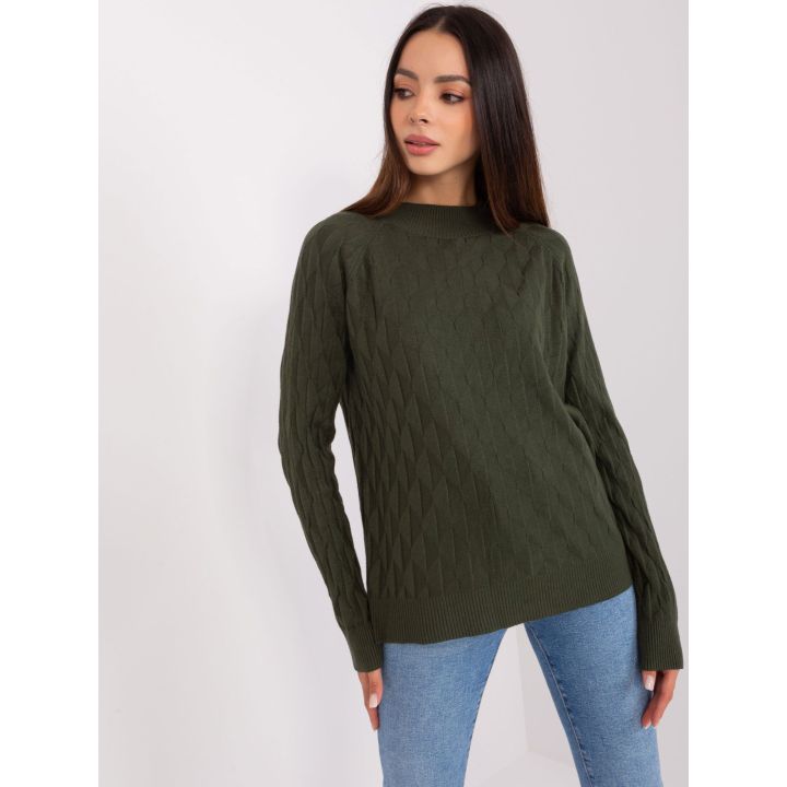 Megztinis khaki spalvos