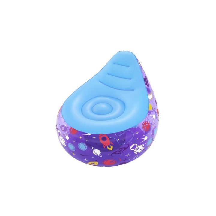 Vaikiškas pripučiamas fotelis Bestway, 72 × 72 × 64 cm, violetinis