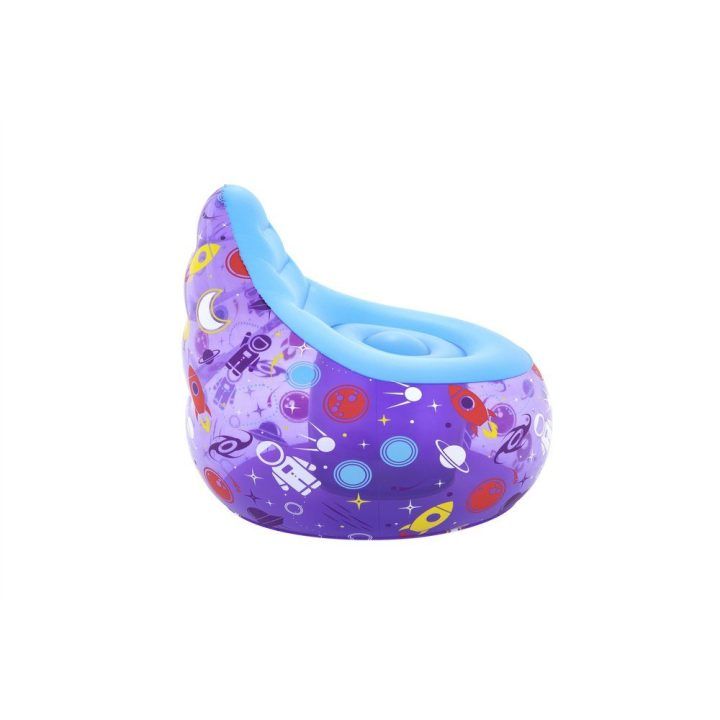 Vaikiškas pripučiamas fotelis Bestway, 72 × 72 × 64 cm, violetinis
