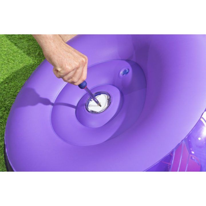 Vaikiškas pripučiamas fotelis Bestway, 72 × 72 × 64 cm, violetinis