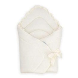 Kūdikio vokelis Albero Mio Cotton Color, 75 × 75 cm, vanilės spalvos