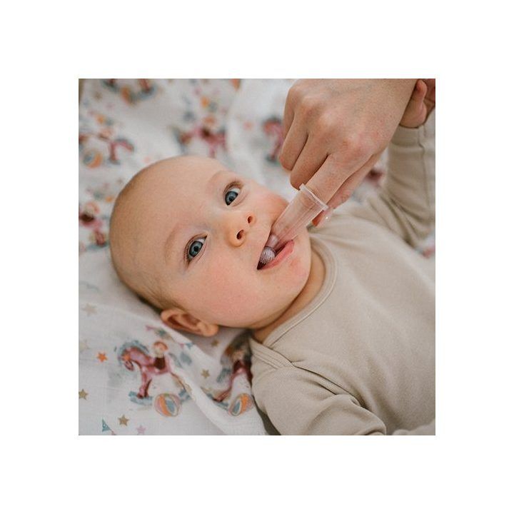 Kūdikių silikoninių dantų šepetėlių rinkinys BabyOno, 2 vnt