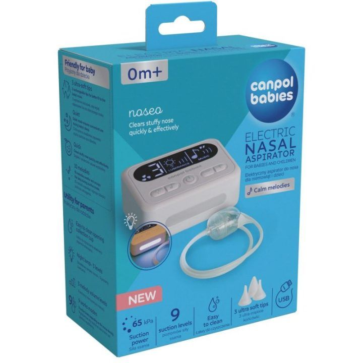 Elektrinis nosies aspiratorius su USB įkrovimu Canpol babies