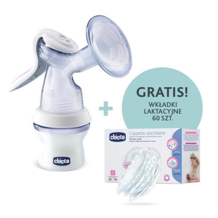 Rankinio pientraukio ir 60 žindymo įklotų rinkinys Chicco