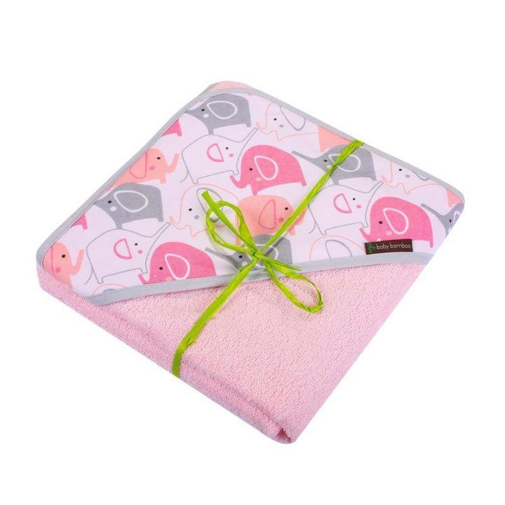 Bambukinis kūdikio maudymosi rankšluostis Duet Baby Baby Bamboo, 100 × 100