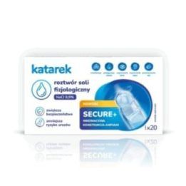 Fiziologinio tirpalo ampulės Katarek Secure+, 20 × 5 ml, 0,9 % NaCl