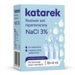 Hipertoninis 3 % natrio chlorido tirpalas Katarek, 18 × 4 ml