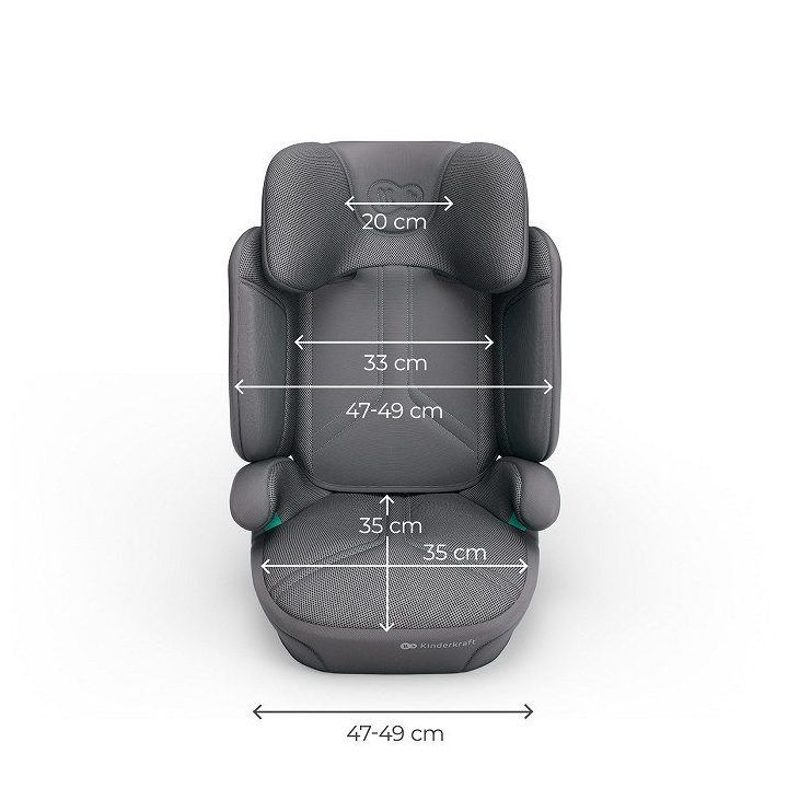 Automobilinė kėdutė Kinderkraft XPAND 2 Pro i-Size, 100–150 cm, pilka