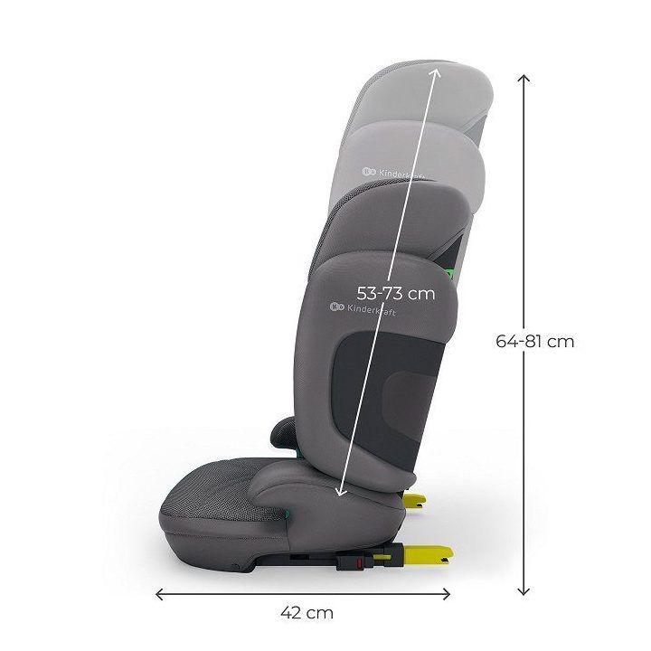 Automobilinė kėdutė Kinderkraft XPAND 2 Pro i-Size, 100–150 cm, pilka