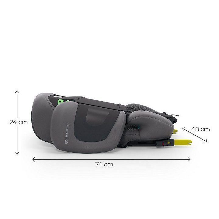 Automobilinė kėdutė Kinderkraft XPAND 2 Pro i-Size, 100–150 cm, pilka