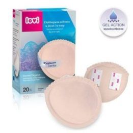 Žindymo įklotai LOVI Discreet Elegance, 20 vnt., smėlio spalvos