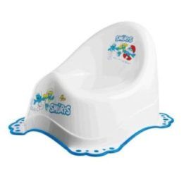 Vaikiškas naktipuodis su „Smurfų“ motyvu Maltex, baltas ir mėlynas