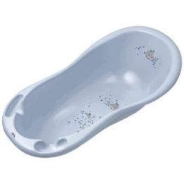 Vaikiška vonelė su banginio motyvu Maltex, 100 cm, satininė žydra
