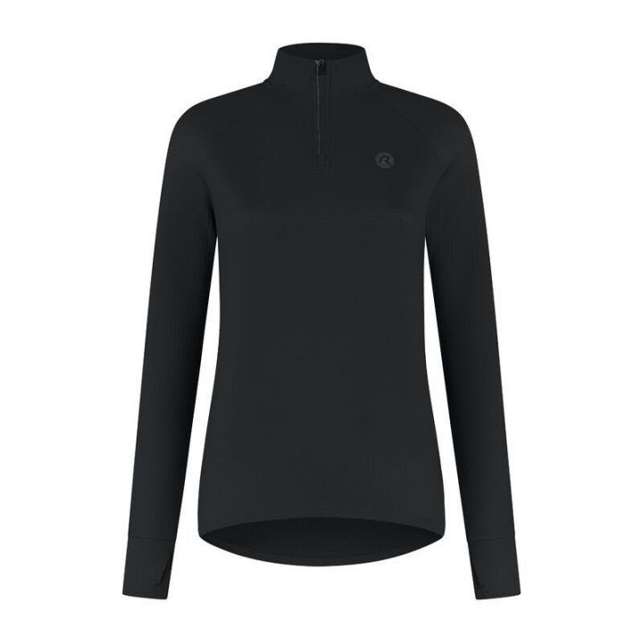 Bėgimo džemperis su trumpu užtrauktuku Rogelli Essential 2XL, juodas