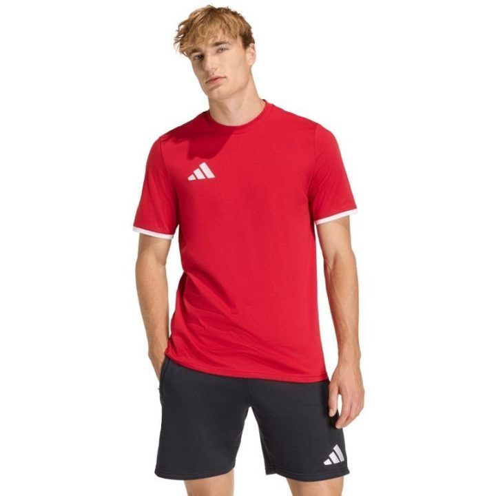 Vyriški medvilniniai marškinėliai adidas Entrada 26, raudoni