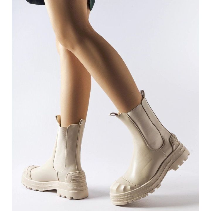 Smėlio spalvos šilti tvirti batai Albanese