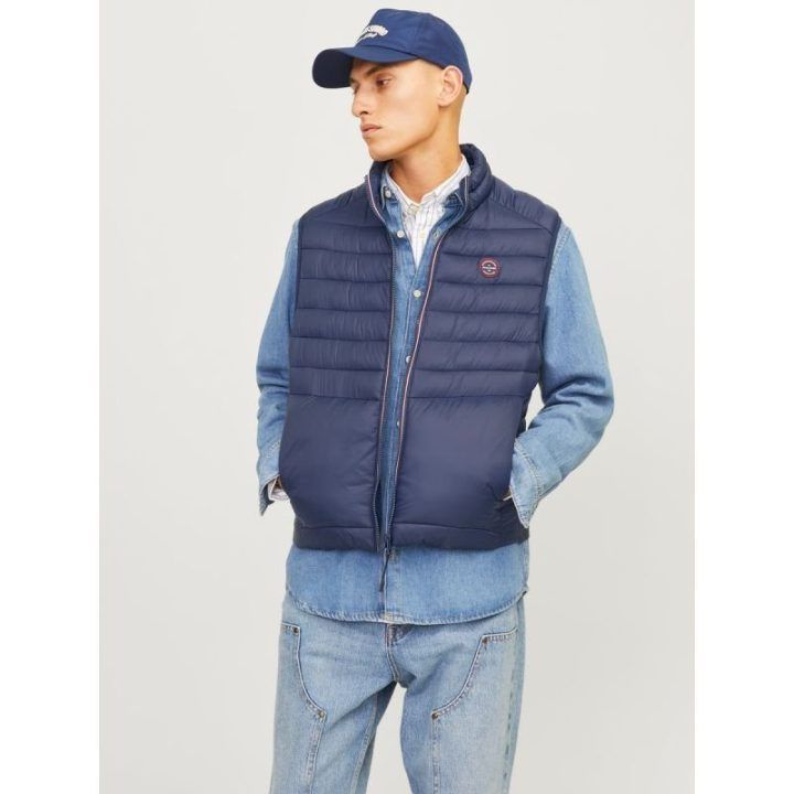 Pašiltinta liemenė Jack & Jones JJEMULTI, tamsiai mėlyna ir raudona