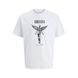 Vyriški medvilniniai marškinėliai Jack&Jones Nirvana, balti