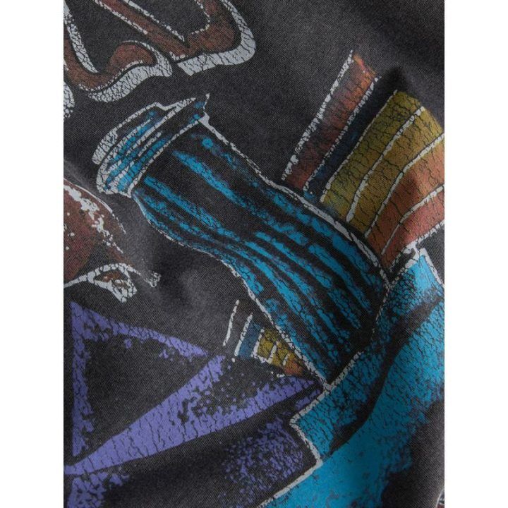 Marškinėliai su „Pink Floyd“ motyvu Jack&Jones, juodi