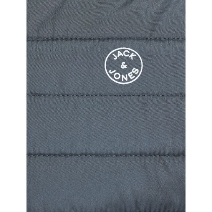 Dygsniuota striukė su gobtuvu Jack&Jones JJEMULTI, pilka melanžinė
