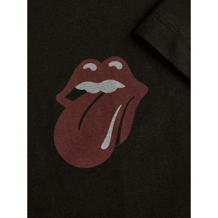 Vyriški marškinėliai su Rolling Stones motyvu Jack&Jones, juodi