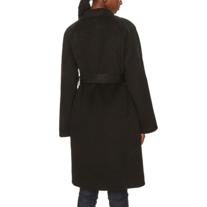 Moteriškas vilnonis paltas Tommy Hilfiger Reg Df Wool Belted