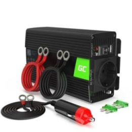 Įtampos keitiklis 12 V / 230 V Green Cell INV03DE, 500 / 1000 W